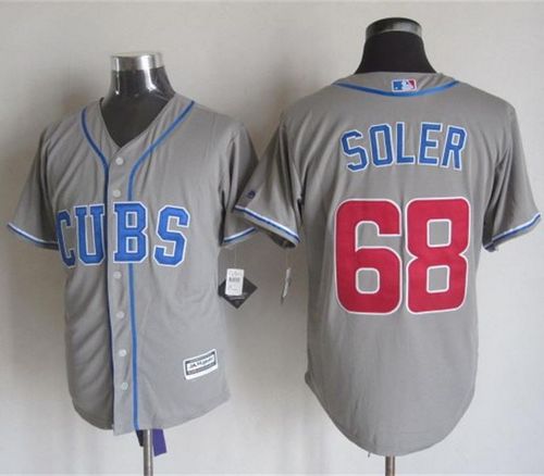 Cubs #68 Jorge Soler Grey Alternate Road New Cool Base Stitched Jersey - Zenithce