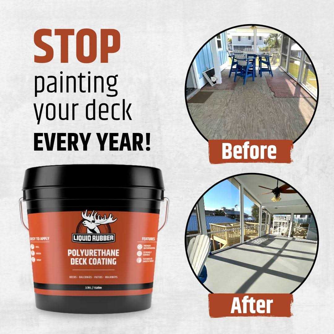 Liquid Rubber Smooth Polyurethane Deck Coating Sealant - Zenithce