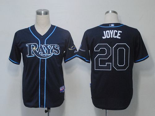 Rays #20 Matt Joyce Dark Blue Cool Base Stitched Jersey - Zenithce