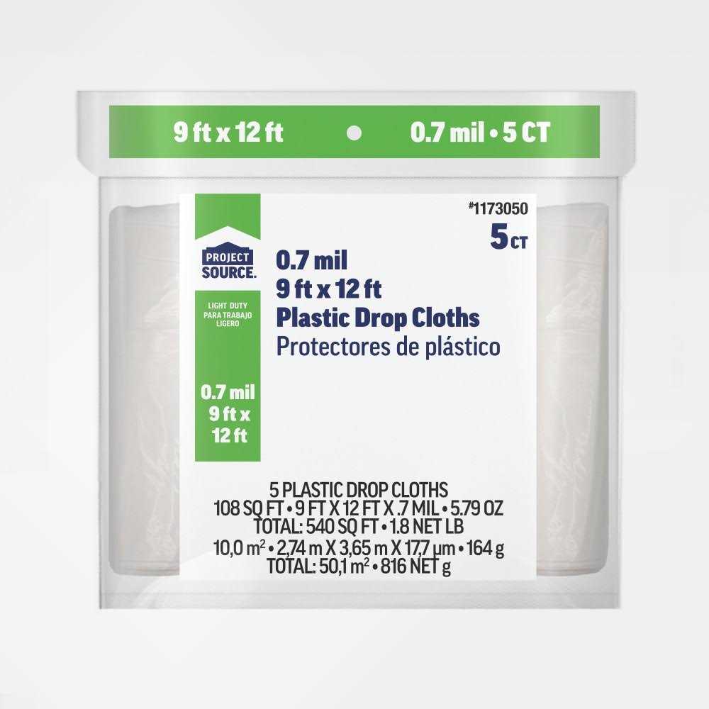 Project Source 400-ft Clear 0.5-mil Plastic Sheeting 110SG12400LOWES.5C - Zenithce