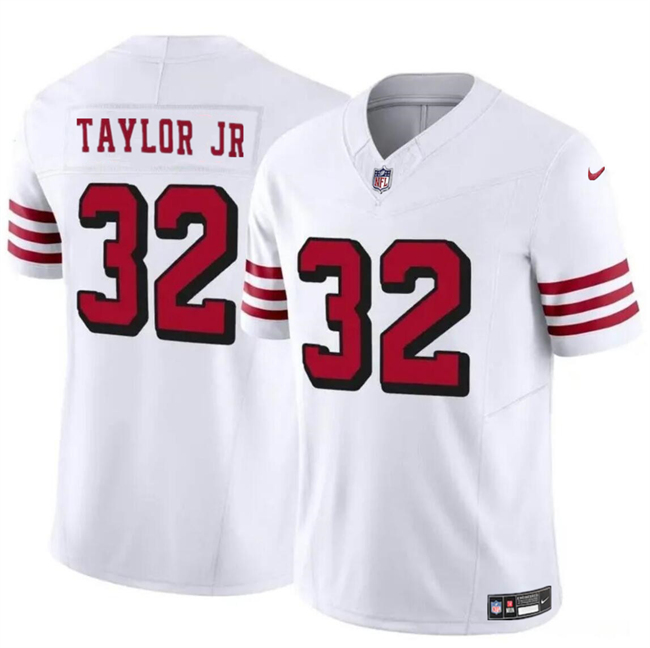 San Francisco 49ers #32 Patrick Taylor Jr New White 2024 F.U.S.E. Vapor Untouchable Limited Stitched Jersey - Zenithce