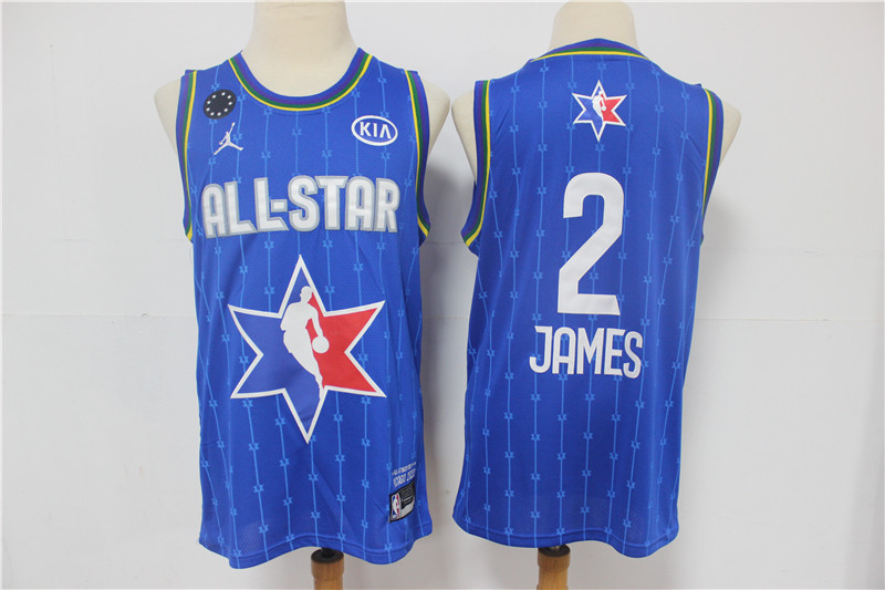 Los Angeles Lakers #2 LeBron James Blue Jordan Brand 2020 All-Star Game Swingman Stitched Jersey - Zenithce