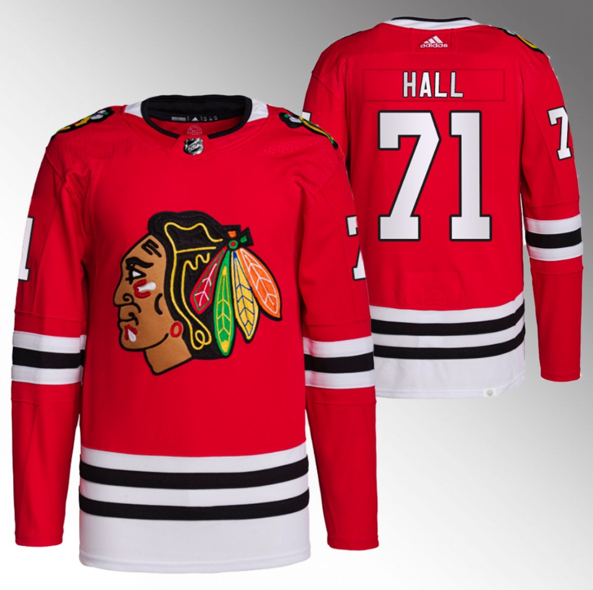 Chicago Blackhawks #71 Taylor Hall Red Stitched Jersey - Zenithce