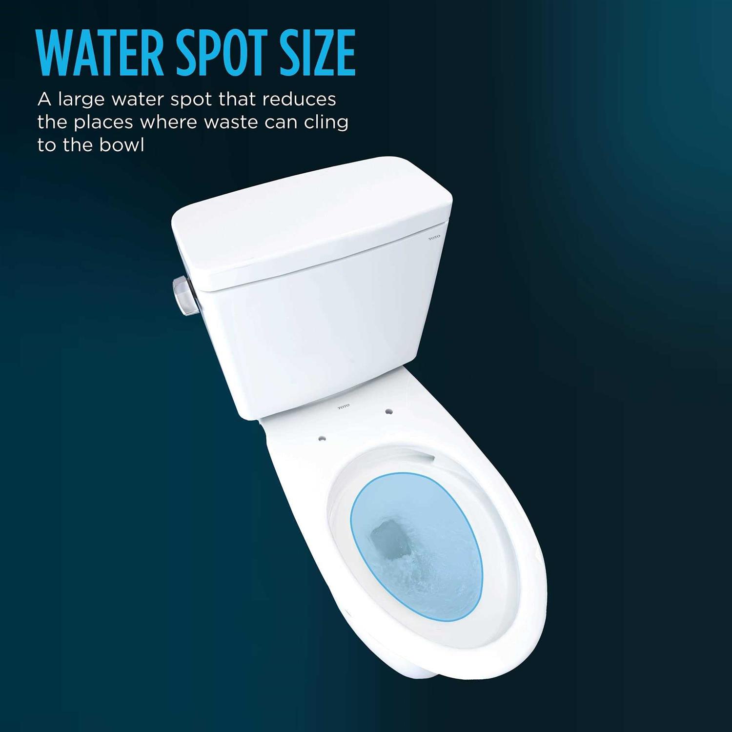 Toto Drake Two-Piece Elongated 1.6 GPF Universal Height Tornado Flush Toilet with Cefiontect CST776CSFG# - Zenithce
