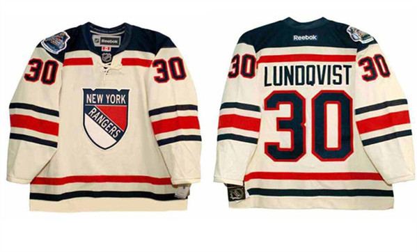 New York Rangers #30 Henrik Lundqvist 2012 'Winter Classic' Stitched Jersey - Zenithce