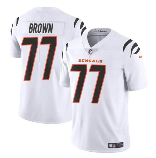 Cincinnati Bengals #77 Trent Brown White Vapor Untouchable Limited Stitched Jersey - Zenithce
