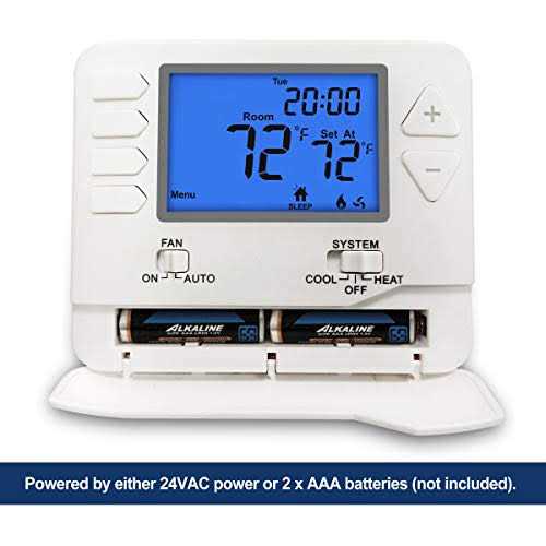 Electeck Digital Thermostat with Large LCD Display, Non-Programmable, Compatible with Single Stage Electrical and Gas/Oil System - Zenithce