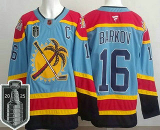 Florida Panthers #16 Aleksander Barkov Blue 2025 Stanley Cup Final Authentic Jersey - Zenithce