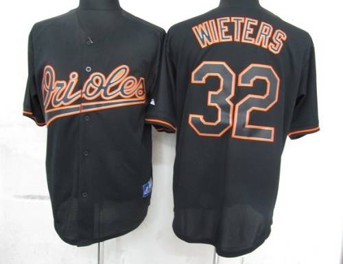 Orioles #32 Matt Wieters Black Fashion Stitched Jersey - Zenithce