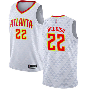 Hawks #22 Cam Reddish White Swingman Association Edition Jersey - Zenithce