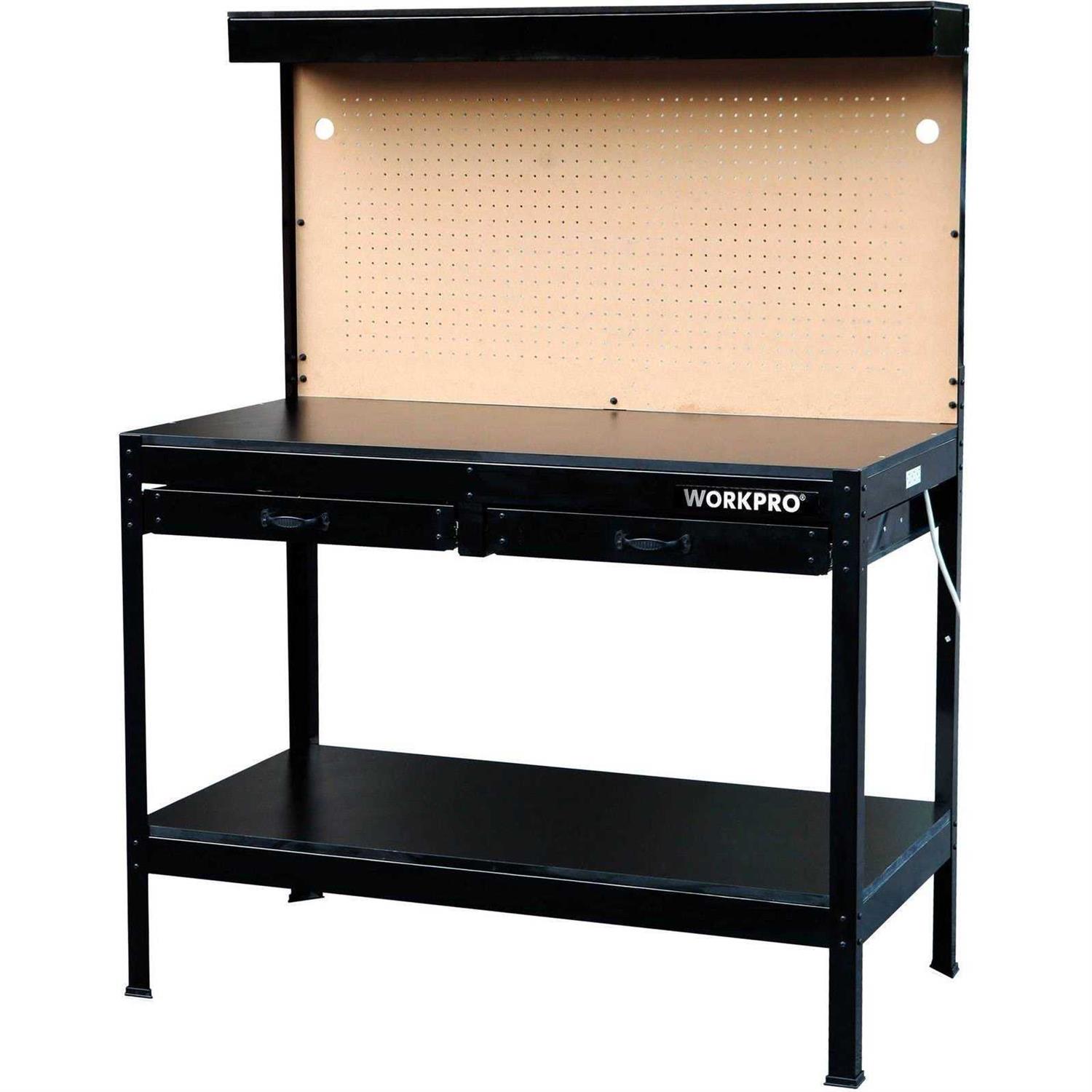 Workpro Miter Saw Stand 5-in-1 Portable Workbench Quick Folding Work Table with Detachable Miter Saw Stand & Height Adjustable Legs - Zenithce