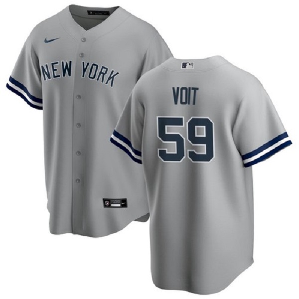 New York Yankees #59 Luke Voit Gray Cool Base Stitched Jersey - Zenithce