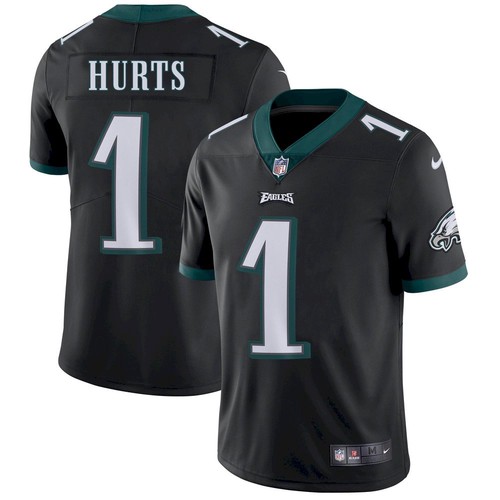 Eagles #1 Jalen Hurts Black Vapor Untouchable Limited Stitched Jersey - Zenithce
