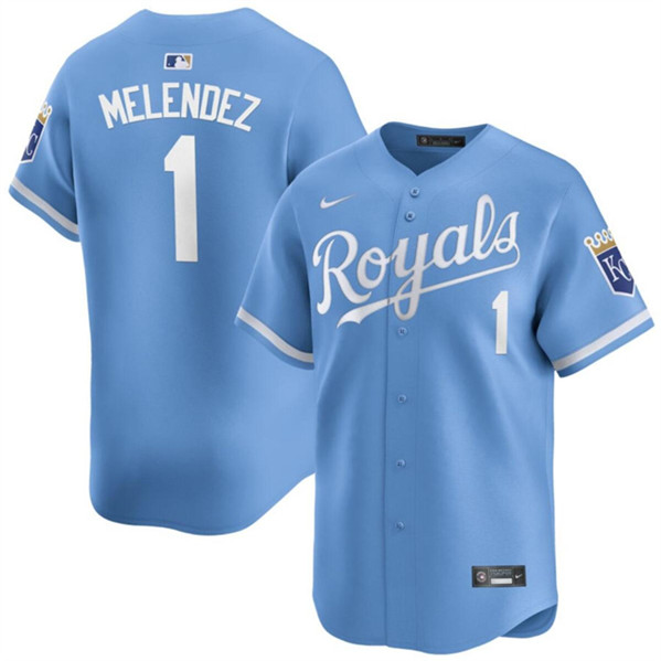 Kansas City Royals #1 MJ Melendez Light Blue Alternate Limited Stitched Jersey - Zenithce