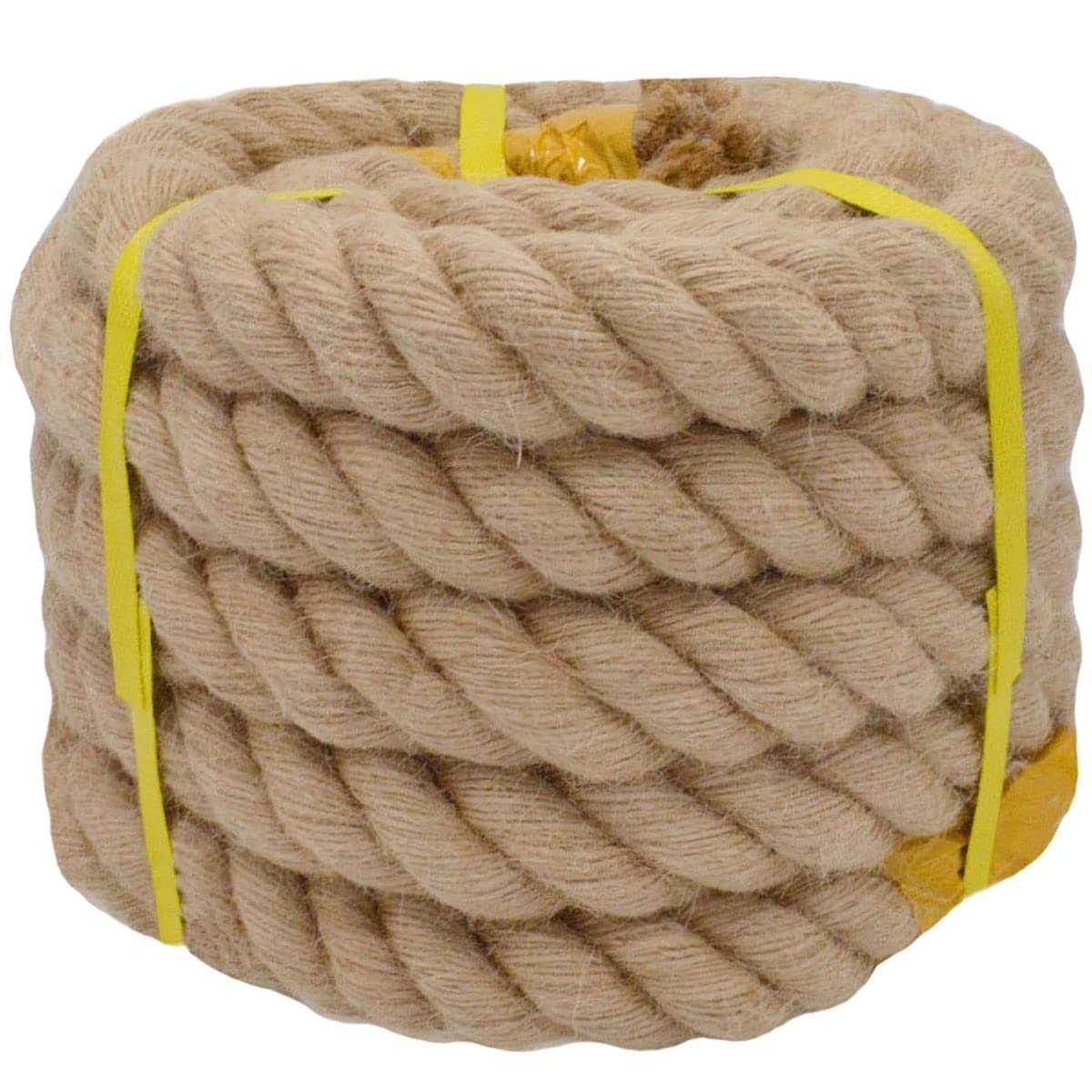 Twisted Manila Rope Jute Rope Natural Thick Hemp Rope for Docks - Zenithce