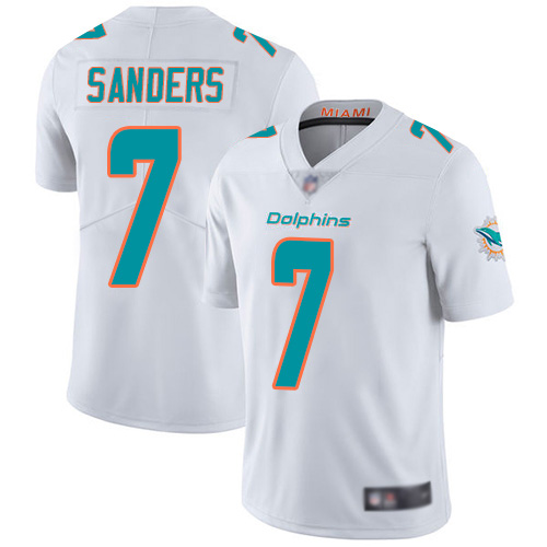 Miami Dolphins #7 Jason Sanders White Vapor Untouchable Limited Stitched Jersey - Zenithce