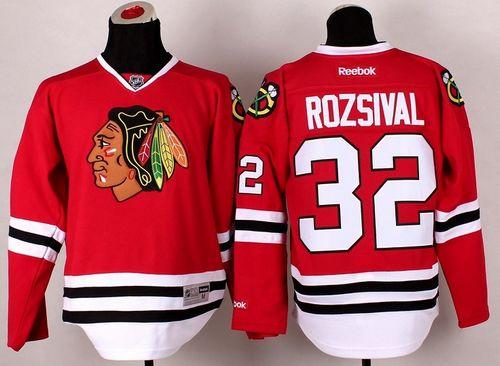 Blackhawks #32 Michal Rozsival Red Stitched Jersey - Zenithce