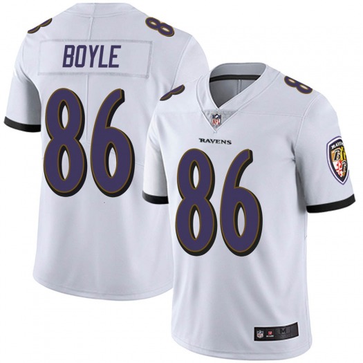 Baltimore Ravens #86 Nick Boyle White Vapor Untouchable Limited Jersey - Zenithce