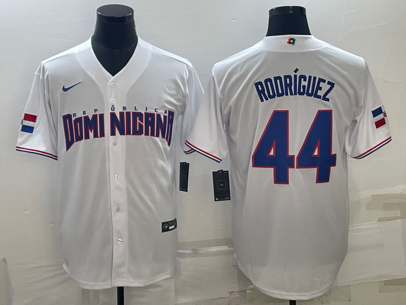 Dominican Republic #44 Julio Rodríguez 2023 White World Classic Stitched Jersey - Zenithce
