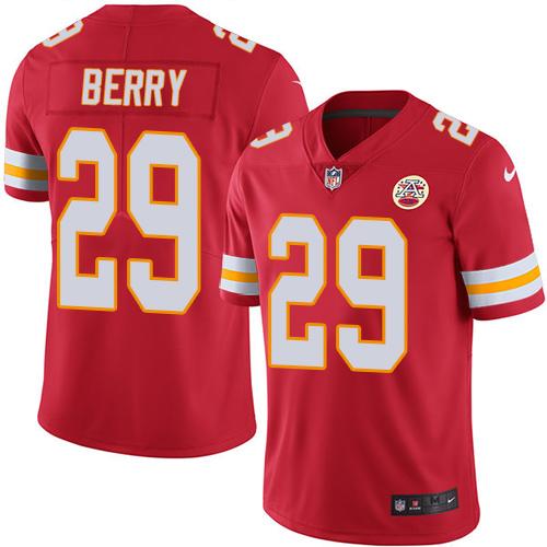 Chiefs #29 Eric Berry Red Stitched Limited Rush Nike Jersey - Zenithce