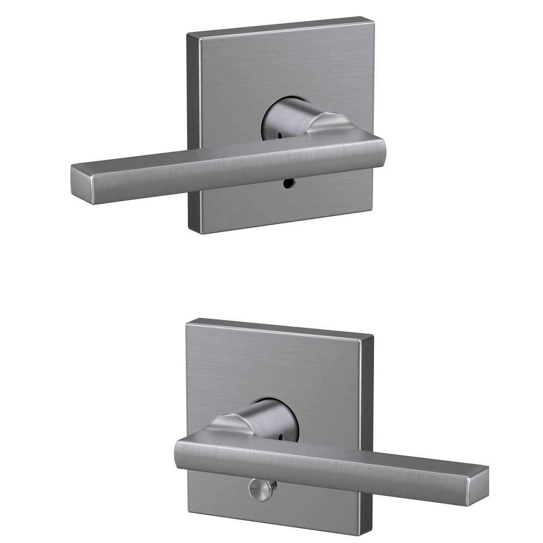 Schlage Latitude Lever with Collins Passage and Privacy Lock FC21LAT - Zenithce