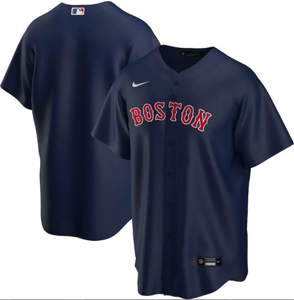 Custom Boston Red Sox Navy Cool Base Stitched Jersey - Zenithce