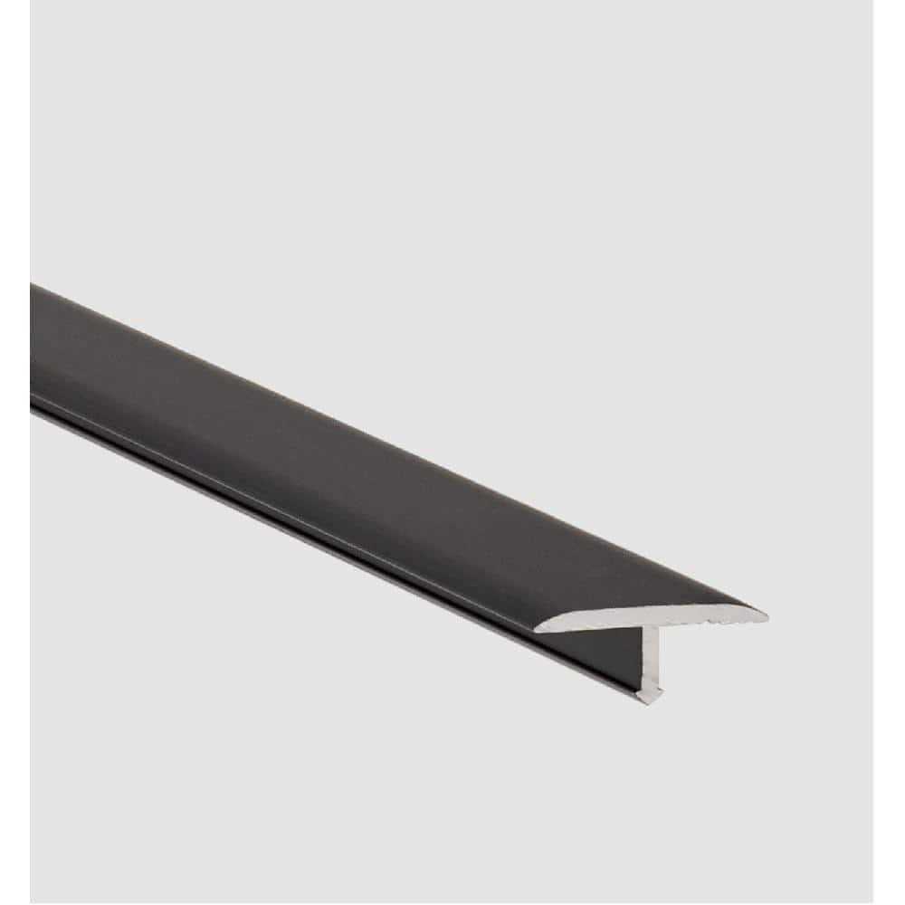 Emac Novosepara 4 Matt Silver 1 in. x 98-1/2 in. Aluminum Tile Edging Trim - Zenithce