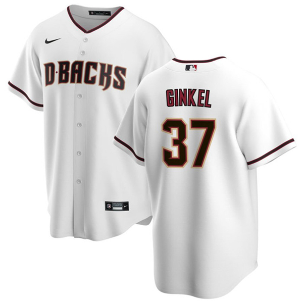 Arizona Diamondbacks #37 Kevin Ginkel White Cool Base Stitched Jersey - Zenithce