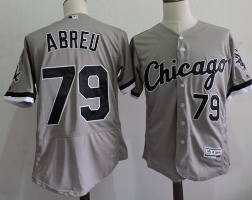 White Sox #79 Jose Abreu Grey Flexbase Authentic Collection Stitched Jersey - Zenithce