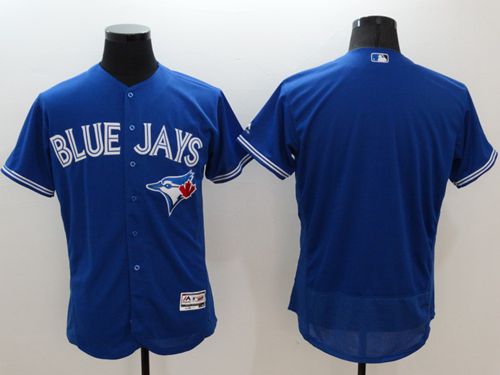 Blue Jays Blank Blue Flexbase Authentic Collection Stitched Jersey - Zenithce