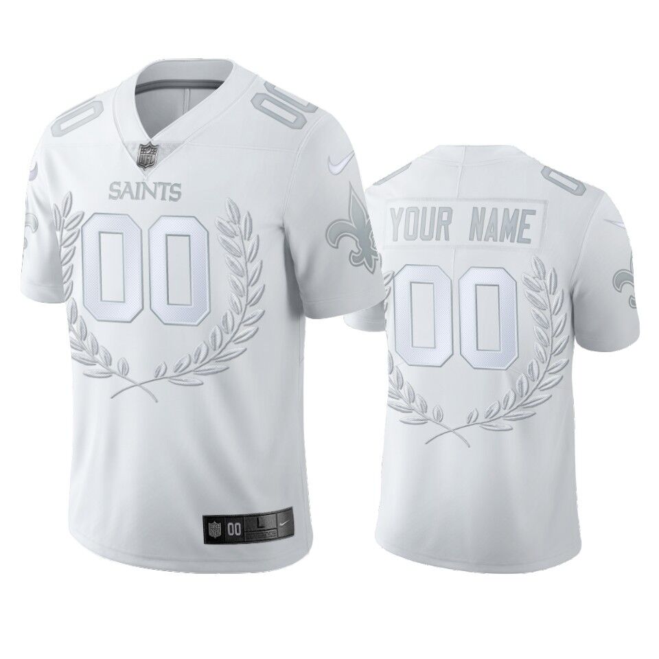 New Orleans Saints Customized White MVP Limited Stitched NFL Jersey - Zenithce