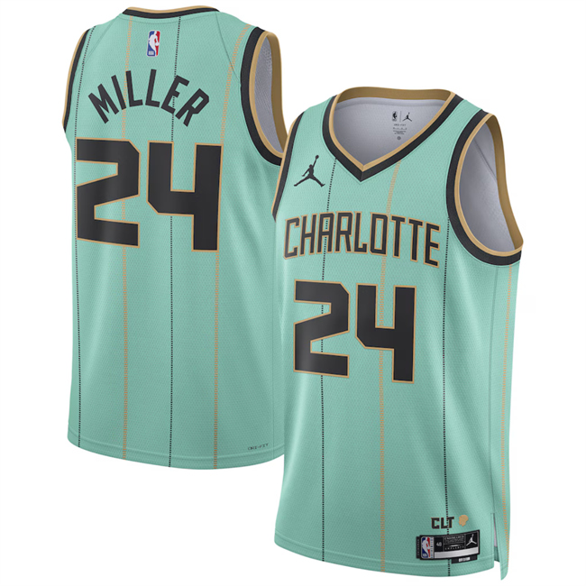 Charlotte Hornets #24 Brandon Miller Mint 2024-25 City Edition Stitched Jersey - Zenithce