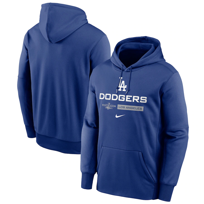 Los Angeles Dodgers Royal 2022 Therma Performance Pullover Hoodie - Zenithce