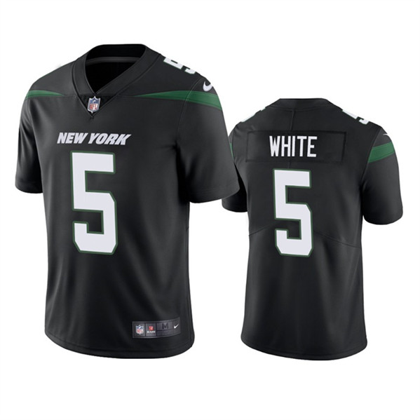 New York Jets #5 Mike White Black Vapor Untouchable Limited Stitched Jersey - Zenithce