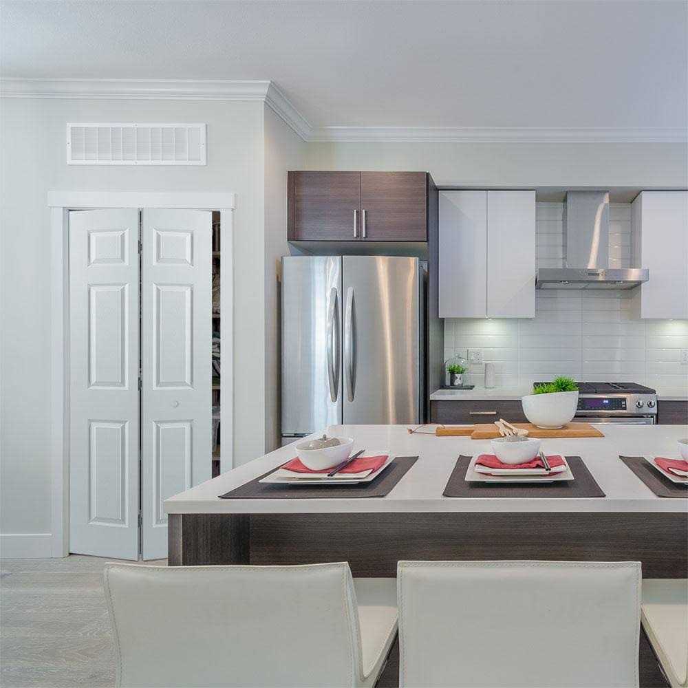 Masonite 80 in. 4-Panel Hollow-Core Smooth Primed Composite Single Prehung Interior Door - Zenithce