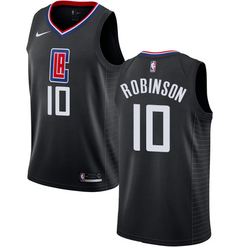 Clippers #10 Jerome Robinson Black Swingman Statement Edition Jersey - Zenithce