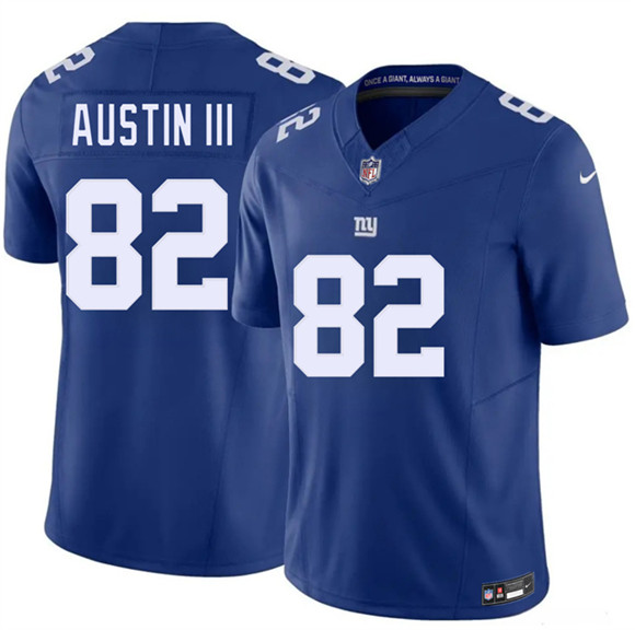 New York Giants #82 Calvin Austin III Blue 2026 F.U.S.E. Vapor Untouchable Limited Stitched Jersey - Zenithce