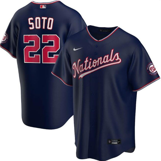 Washington Nationals Navy #22 Juan Soto Cool Base Stitched Jersey - Zenithce