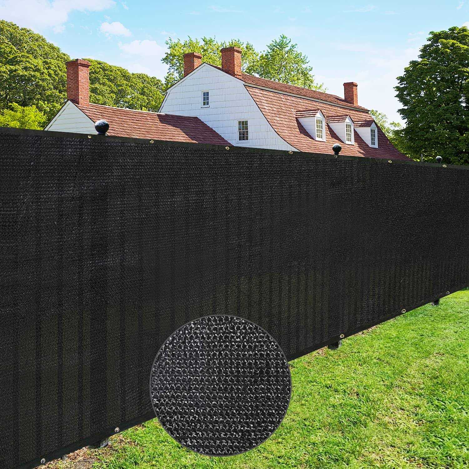 Upgrade Privacy Screen Fence Commercial Shade Cover with Brass Grommets Heavy Duty Perfect for Outdoor Back Yard - Zenithce