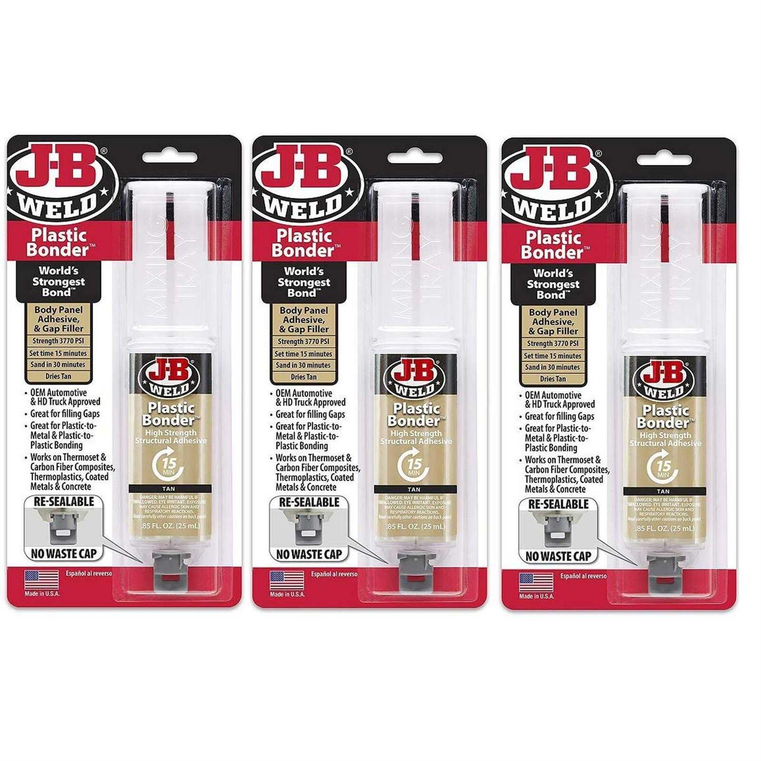 J B Weld Plastic Bonder Syringe - Zenithce