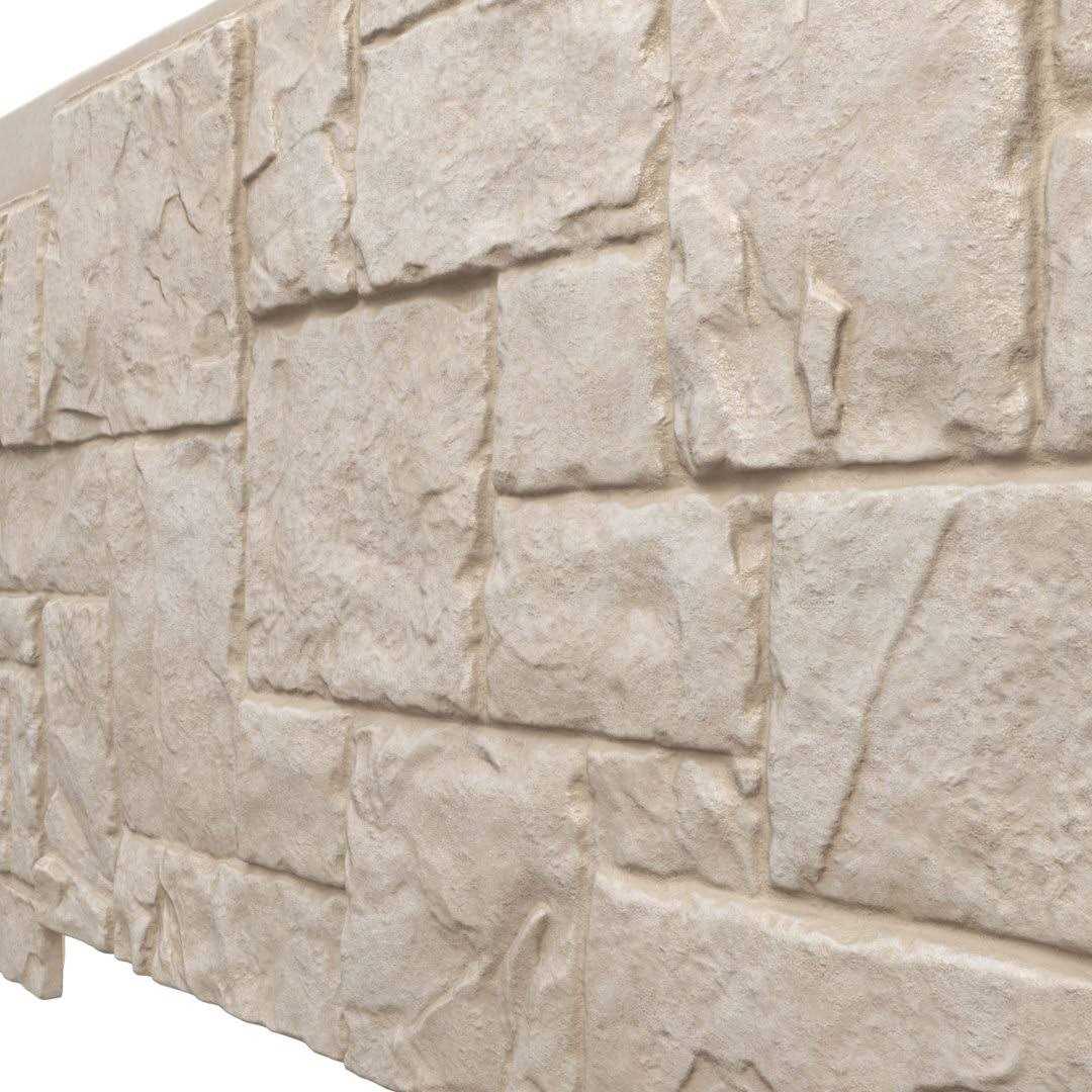 Ekena Millwork 48-5/8 in. x 24-3/4 in. Cascade Stacked Stone - Zenithce