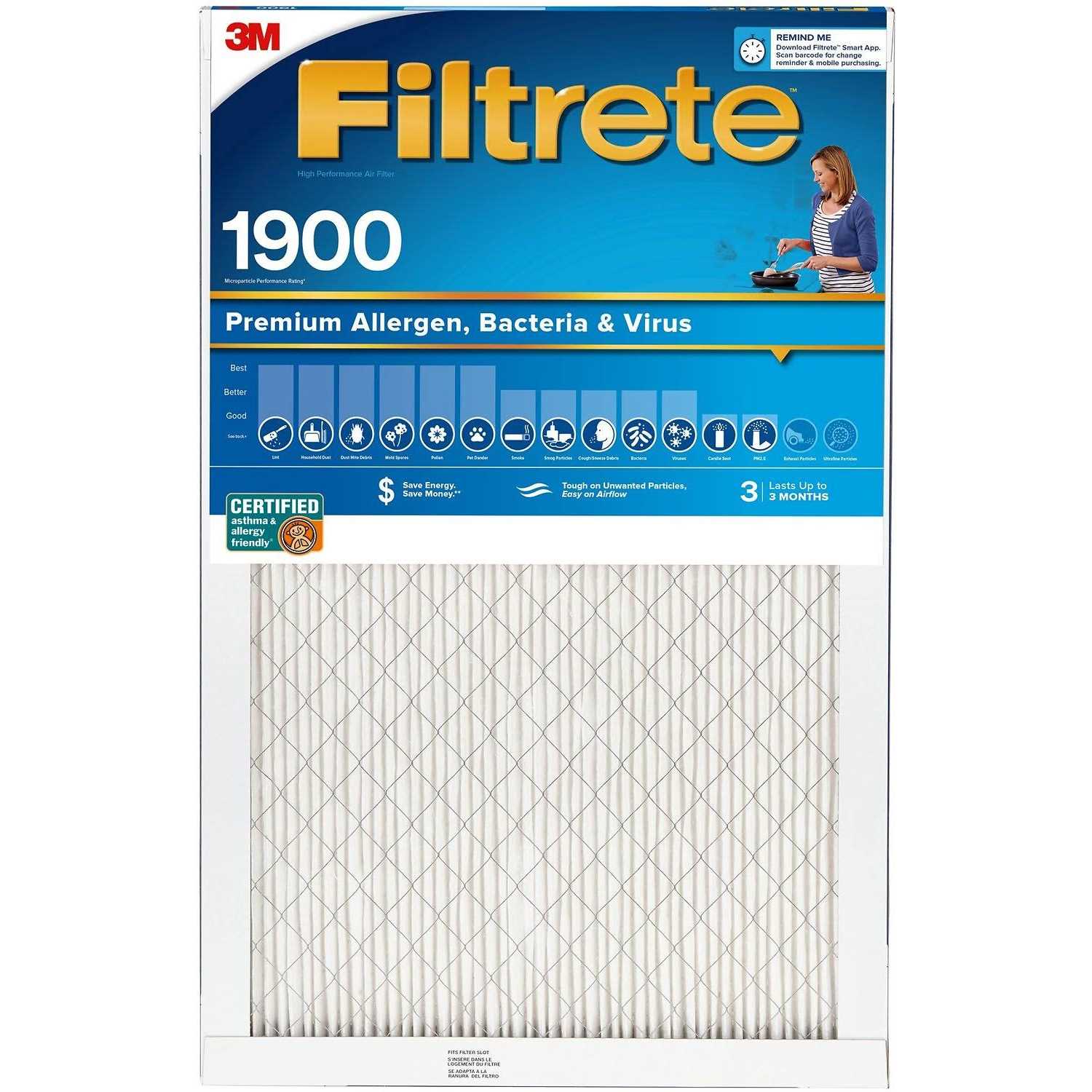 Filtrete 16x25x1 2pk Allergen Defense Air Filter 1000 MPR - Zenithce
