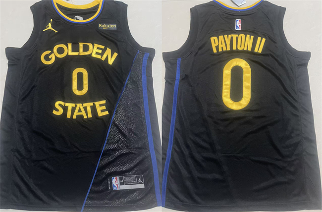 Golden State Warriors #0 Gary Payton II Black 2024-25 Statement Edition Stitched Jersey - Zenithce