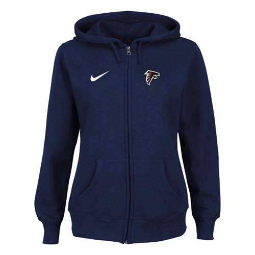 Women's Nike Atlanta Falcons Ladies Tailgater Full Zip Hoodie Blue - Zenithce