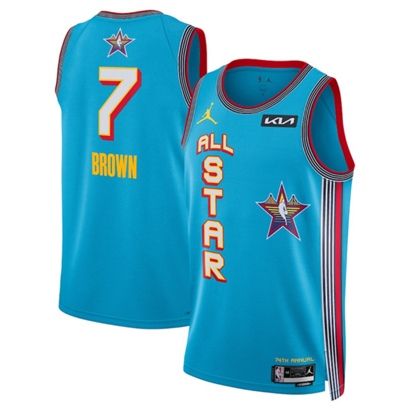 2025 All-Star #7 Jaylen Brown Light Blue Stitched Jersey - Zenithce