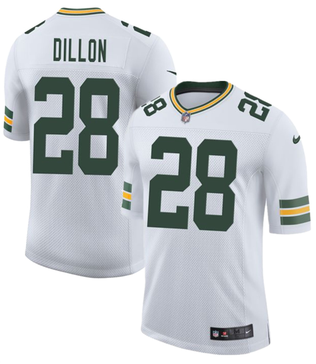 Green Bay Packers #28 A. J. Dillon White 2025 New Vapor Untouchable Limited Stitched Jersey - Zenithce