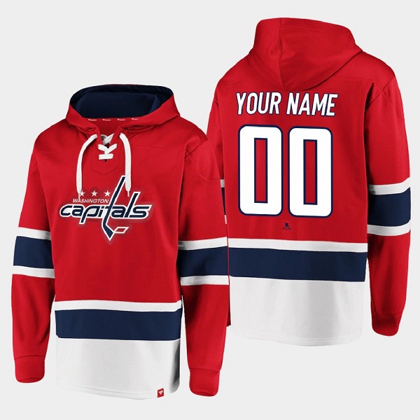 Washington Capitals Custom Red All Stitched Sweatshirt Hoodie - Zenithce