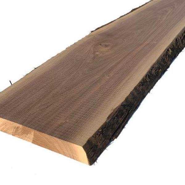 Swaner Hardwood 2 in. x 8 in. to 12 in. x Walnut Live Edge Sawn Board - Zenithce