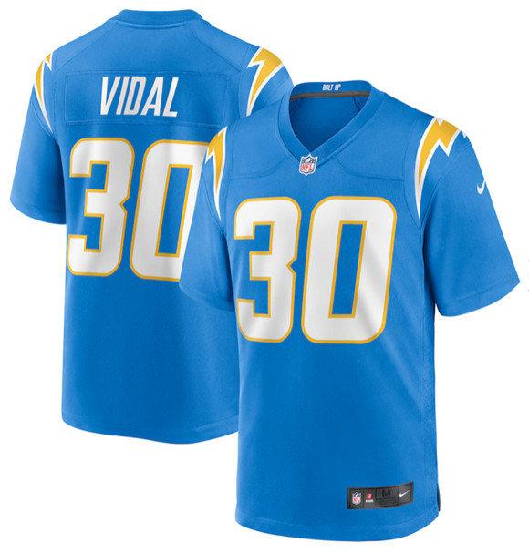 Los Angeles Chargers #30 Kimani Vidal Blue 2025 Stitched Game Jersey - Zenithce