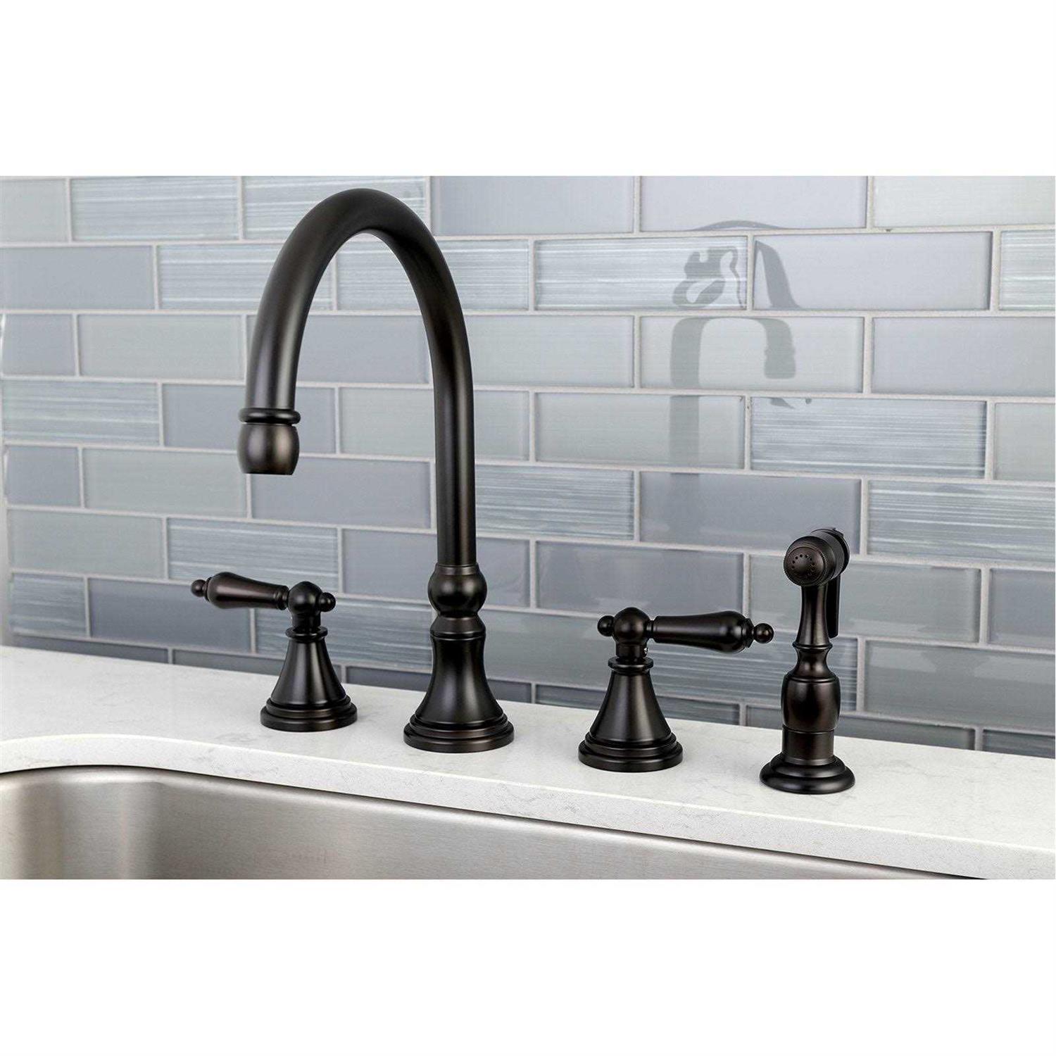 Kingston Brass KS267C Clawfoot Tub Faucet with Hand Shower - Zenithce